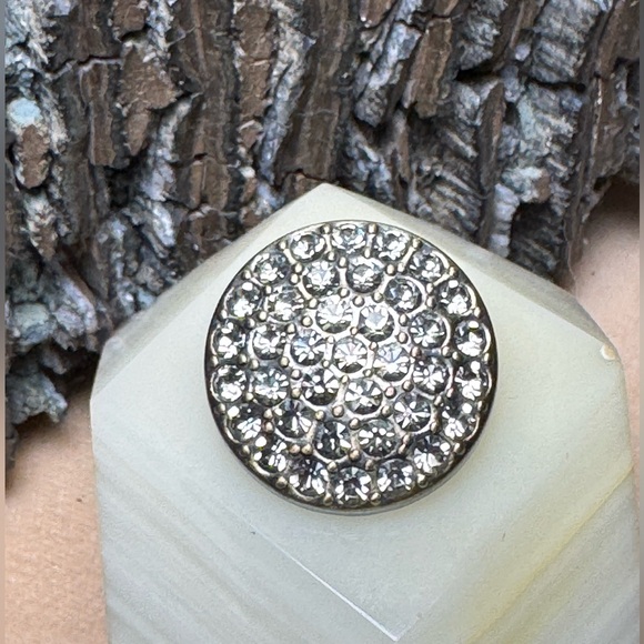 Ginger Snaps Jewelry - Ginger Snaps 20mm Clear Ritzy Fashion Snap Antique Goldtone #SN07-36